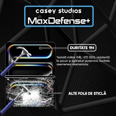 Folie Sticla CASEY STUDIOS? pentru iPad Pro 13 2024, Full Glue, Sticla Securizata, Duritate Militara, Ultra HD, Protectie Profesionala Ecran 3D, Anti Zgarieturi, Anti Socuri, Transparenta Transparent