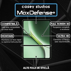 Folie Sticla CASEY STUDIOS? pentru OnePlus Pad Pro, Full Glue, Sticla Securizata, Duritate Militara, Ultra HD, Protectie Profesionala Ecran 3D, Anti Zgarieturi, Anti Socuri, Transparenta Transparent