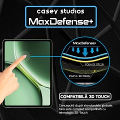 Folie Sticla CASEY STUDIOS? pentru OnePlus Pad Pro, Full Glue, Sticla Securizata, Duritate Militara, Ultra HD, Protectie Profesionala Ecran 3D, Anti Zgarieturi, Anti Socuri, Transparenta Transparent