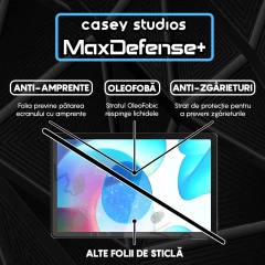 Folie Sticla CASEY STUDIOS? pentru Realme Pad 10.4 2021, Full Glue, Sticla Securizata, Duritate Militara, Ultra HD, Protectie Profesionala Ecran 3D, Anti Zgarieturi, Anti Socuri, Transparenta Transparent