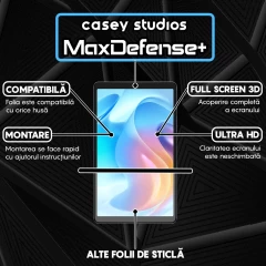 Folie Sticla CASEY STUDIOS? pentru Realme Pad Mini, Full Glue, Sticla Securizata, Duritate Militara, Ultra HD, Protectie Profesionala Ecran 3D, Anti Zgarieturi, Anti Socuri, Transparenta Transparent