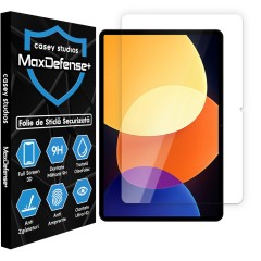 Folie Sticla CASEY STUDIOS? pentru Xiaomi Pad 5 Pro 12.4, Full Glue, Sticla Securizata, Duritate Militara, Ultra HD, Protectie Profesionala Ecran 3D, Anti Zgarieturi, Anti Socuri, Transparenta