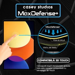 Folie Sticla CASEY STUDIOS? pentru Xiaomi Pad 5 Pro 12.4, Full Glue, Sticla Securizata, Duritate Militara, Ultra HD, Protectie Profesionala Ecran 3D, Anti Zgarieturi, Anti Socuri, Transparenta Transparent