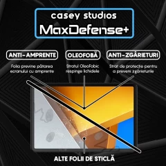 Folie Sticla CASEY STUDIOS? pentru Xiaomi Poco Pad, Full Glue, Sticla Securizata, Duritate Militara, Ultra HD, Protectie Profesionala Ecran 3D, Anti Zgarieturi, Anti Socuri, Transparenta Transparent