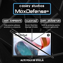 Folie Sticla CASEY STUDIOS? pentru Xiaomi Redmi Pad, Full Glue, Sticla Securizata, Duritate Militara, Ultra HD, Protectie Profesionala Ecran 3D, Anti Zgarieturi, Anti Socuri, Transparenta Transparent
