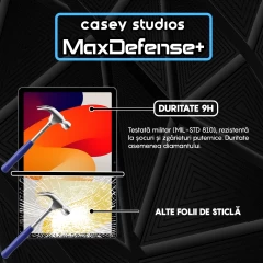 Folie Sticla CASEY STUDIOS? pentru Xiaomi Redmi Pad SE, Full Glue, Sticla Securizata, Duritate Militara, Ultra HD, Protectie Profesionala Ecran 3D, Anti Zgarieturi, Anti Socuri, Transparenta Transparent
