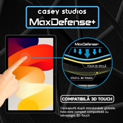 Folie Sticla CASEY STUDIOS? pentru Xiaomi Redmi Pad SE, Full Glue, Sticla Securizata, Duritate Militara, Ultra HD, Protectie Profesionala Ecran 3D, Anti Zgarieturi, Anti Socuri, Transparenta Transparent