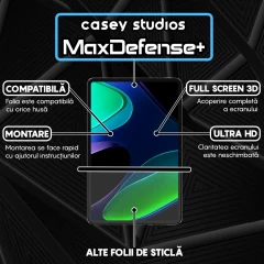 Folie Sticla CASEY STUDIOS? pentru Xiaomi Pad 5 Pro / 5, Full Glue, Sticla Securizata, Duritate Militara, Ultra HD, Protectie Profesionala Ecran 3D, Anti Zgarieturi, Anti Socuri, Transparenta Transparent