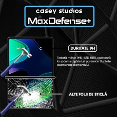Folie Sticla CASEY STUDIOS? pentru Xiaomi Pad 5 Pro / 5, Full Glue, Sticla Securizata, Duritate Militara, Ultra HD, Protectie Profesionala Ecran 3D, Anti Zgarieturi, Anti Socuri, Transparenta Transparent
