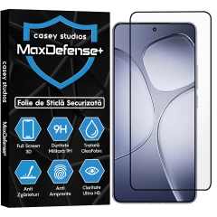Folie Sticla CASEY STUDIOS? pentru Xiaomi Redmi K70 Ultra, Full Glue, Sticla Securizata, Duritate Militara, Ultra HD, Protectie Profesionala Ecran 3D, Anti Zgarieturi, Anti Socuri, Negru Negru