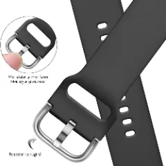 Curea Silicon Samsung Galaxy Watch S3 Frontier/S3 Classic/3/Gear S3 - 22mm Silicone Casey Studios Negru