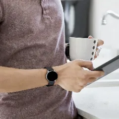 Curea Silicon Samsung Galaxy Watch S3 Frontier/S3 Classic/3/Gear S3 - 22mm Silicone Casey Studios Negru