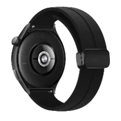 Curea Silicon Samsung Galaxy Watch 7/Active 2/Active/FE/6/5 Pro/5/4/3 - 20mm Silicone Legatura Metalica Casey Studios Negru