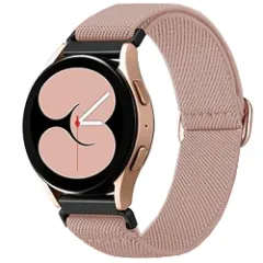 Curea Braided Samsung Galaxy Watch 7/Active 2/Active/FE/6/5 Pro/5/4/3 - 20mm Braided Casey Studios Pink Sand
