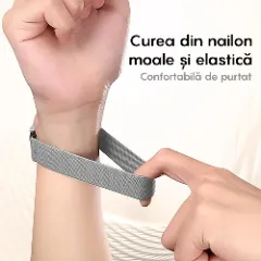 Curea Braided Samsung Galaxy Watch 7/Active 2/Active/FE/6/5 Pro/5/4/3 - 20mm Braided Casey Studios Gri