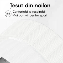 Curea Nailon Alpine Loop compatibila cu Apple Watch Ultra 2/Ultra/SE/9/8/7/6/5/4/3/2/1 - 38/40/41MM CASEY STUDIOS, Ajustabila, Respirabila Alb