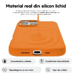Husa iPhone 16 Pro Casey Studios Premium Soft Silicone, de Protectie, Slim, pentru Incarcare Wireless, Margini Ridicate pentru Protectia Ecranului si a Camerelor