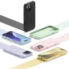 Husa iPhone 16 Pro Casey Studios Premium Soft Silicone, de Protectie, Slim, pentru Incarcare Wireless, Margini Ridicate pentru Protectia Ecranului si a Camerelor
