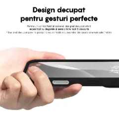 Husa iPhone 16 Pro Max Casey Studios Premium Soft Silicone, de Protectie, Slim, pentru Incarcare Wireless, Margini Ridicate pentru Protectia Ecranului si a Camerelor Negru