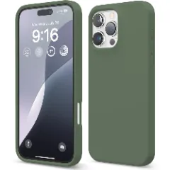 Husa iPhone 16 Pro Max Casey Studios Premium Soft Silicone, de Protectie, Slim, pentru Incarcare Wireless, Margini Ridicate pentru Protectia Ecranului si a Camerelor Webster Green