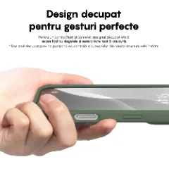 Husa iPhone 16 Pro Max Casey Studios Premium Soft Silicone, de Protectie, Slim, pentru Incarcare Wireless, Margini Ridicate pentru Protectia Ecranului si a Camerelor Webster Green