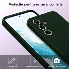 Husa Samsung Galaxy S24 Casey Studios Premium Soft Silicone Webster Green