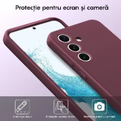 Husa Samsung Galaxy S24 Casey Studios Premium Soft Silicone Burgundy