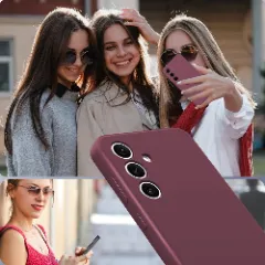Husa Samsung Galaxy S24 Casey Studios Premium Soft Silicone Burgundy