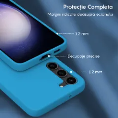 Husa Samsung Galaxy S24 Plus Casey Studios Premium Soft Silicone Cadet Blue
