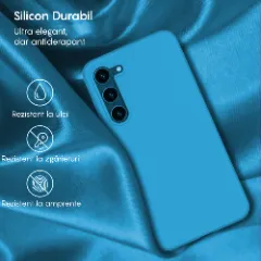 Husa Samsung Galaxy S24 Plus Casey Studios Premium Soft Silicone Cadet Blue