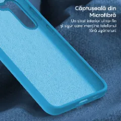 Husa Samsung Galaxy S24 Plus Casey Studios Premium Soft Silicone Cadet Blue