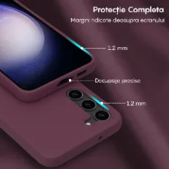 Husa Samsung Galaxy S24 Plus Casey Studios Premium Soft Silicone Burgundy