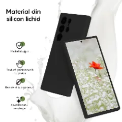 Husa Samsung Galaxy S24 Ultra Casey Studios Premium Soft Silicone Negru