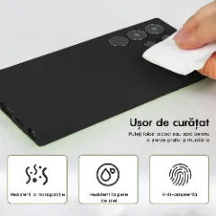 Husa Samsung Galaxy S24 Ultra Casey Studios Premium Soft Silicone Negru