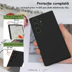 Husa Samsung Galaxy S24 Ultra Casey Studios Premium Soft Silicone Negru