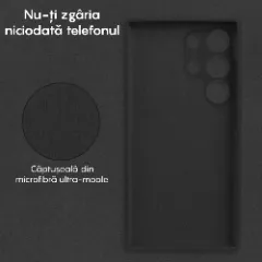 Husa Samsung Galaxy S24 Ultra Casey Studios Premium Soft Silicone Negru