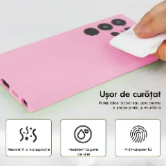 Husa Samsung Galaxy S24 Ultra Casey Studios Premium Soft Silicone Roz