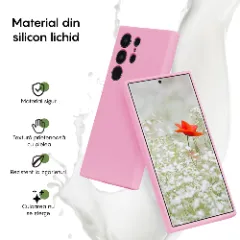 Husa Samsung Galaxy S24 Ultra Casey Studios Premium Soft Silicone Roz
