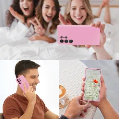 Husa Samsung Galaxy S24 Ultra Casey Studios Premium Soft Silicone Roz