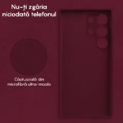 Husa Samsung Galaxy S24 Ultra Casey Studios Premium Soft Silicone Burgundy