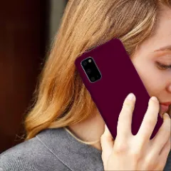 Husa Samsung Galaxy S20 Casey Studios Premium Soft Silicone Burgundy