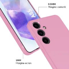 Husa Samsung Galaxy A55 5G Casey Studios Premium Soft Silicone Roz