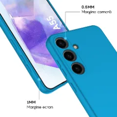Husa Samsung Galaxy A55 5G Casey Studios Premium Soft Silicone Cadet Blue
