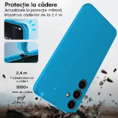 Husa Samsung Galaxy A55 5G Casey Studios Premium Soft Silicone Cadet Blue