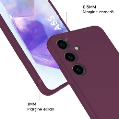 Husa Samsung Galaxy A55 5G Casey Studios Premium Soft Silicone Burgundy