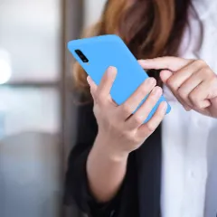 Husa Samsung Galaxy A50 Casey Studios Premium Soft Silicone Cadet Blue