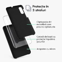 Husa Samsung Galaxy A50 Casey Studios Premium Soft Silicone Negru