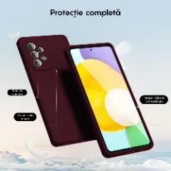 Husa Samsung Galaxy A52 4G/A52 5G/A52S 5G Casey Studios Premium Soft Silicone Burgundy