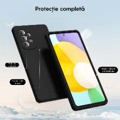 Husa Samsung Galaxy A52 4G/A52 5G/A52S 5G Casey Studios Premium Soft Silicone Negru