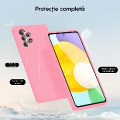 Husa Samsung Galaxy A52 4G/A52 5G/A52S 5G Casey Studios Premium Soft Silicone Roz